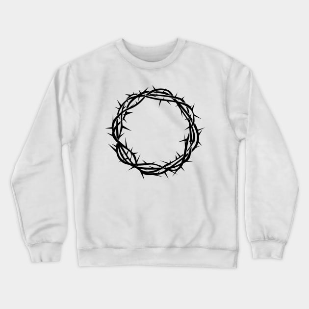 Jesus' crown of thorns Crewneck Sweatshirt by Reformer